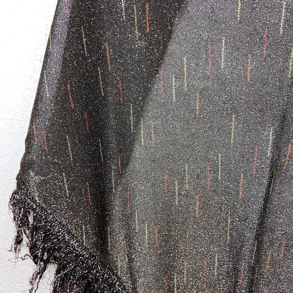 Vintage Gold Lurex Shawl Scarf Wrap